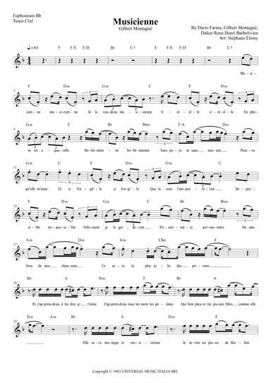Musicienne (arr. Stephane ELSINY)