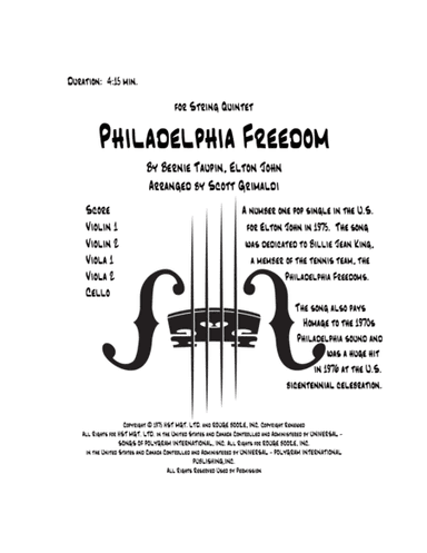 Philadelphia Freedom (arr. Scott Grimaldi)