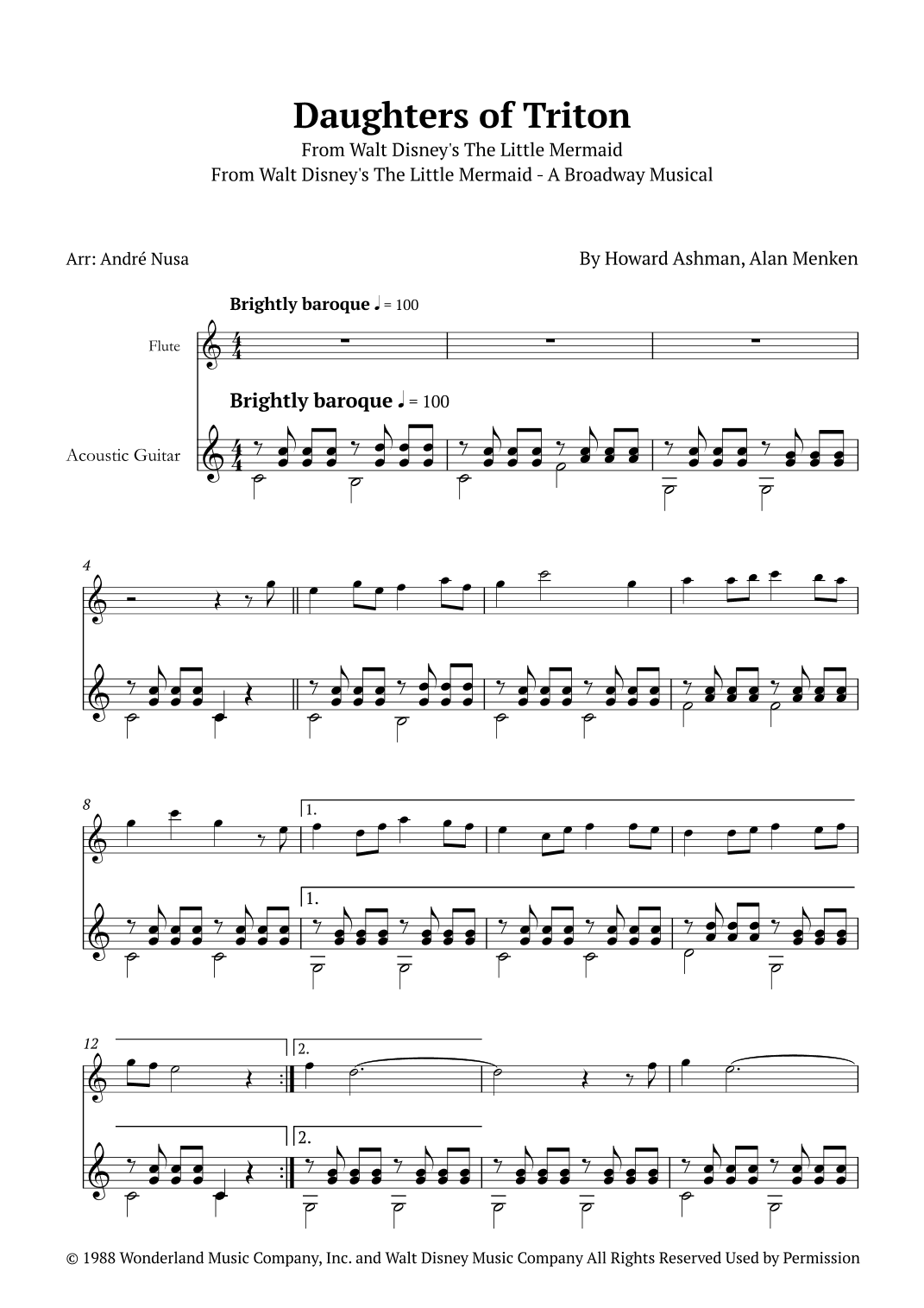 Daughters Of Triton (arr. André Nusa)