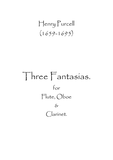 Three Fantasias (arr. Spence Bundy)