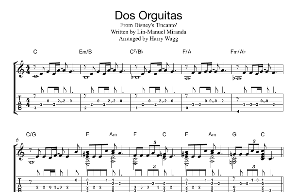 Dos Oruguitas (arr. Harry Wagg)