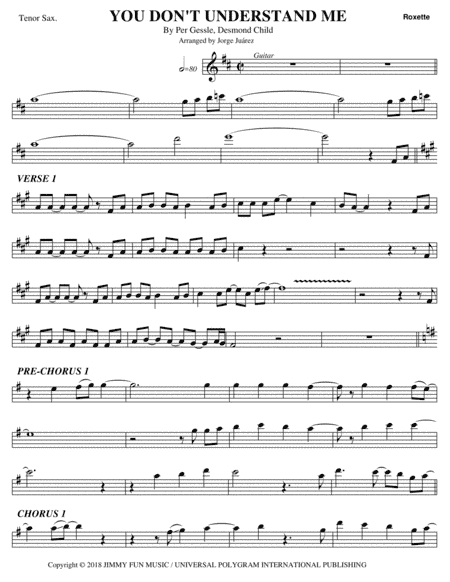 You Don't Understand Me (arr. Jorge Juárez)