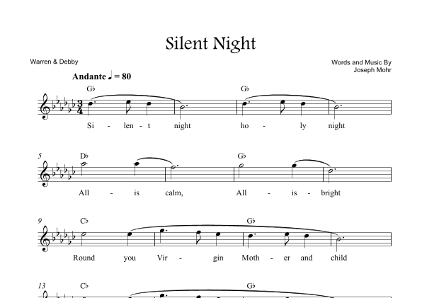 Silent Night (arr. Warren & Debby)