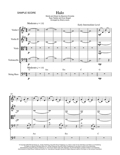 Halo (arr. Sherry Lewis)