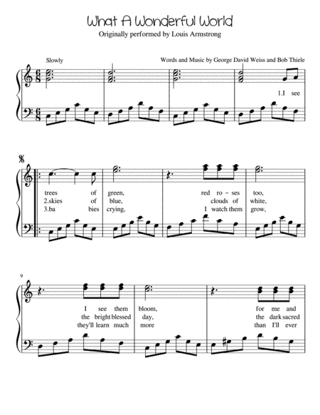 What A Wonderful World (arr. Kimberly Steele)