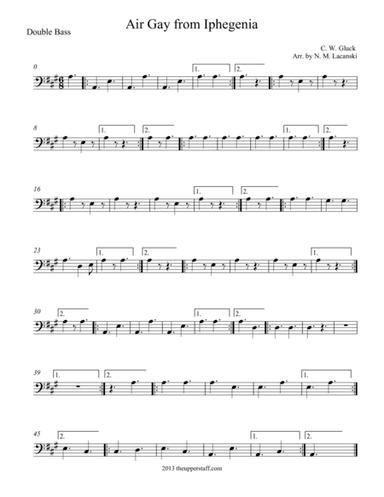 Air Gay from Iphegenia (arr. Nick Lacanski)