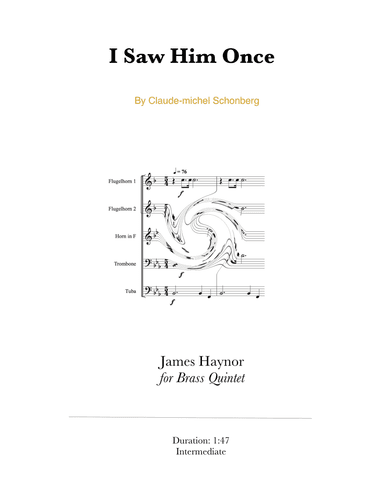 I Saw Him Once (arr. James Haynor)
