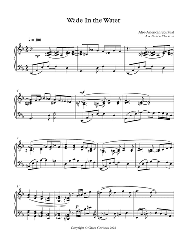 Wade in the Water (arr. Grace Christus)