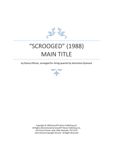Scrooged Main Title (arr. Geronimo Oyenard)