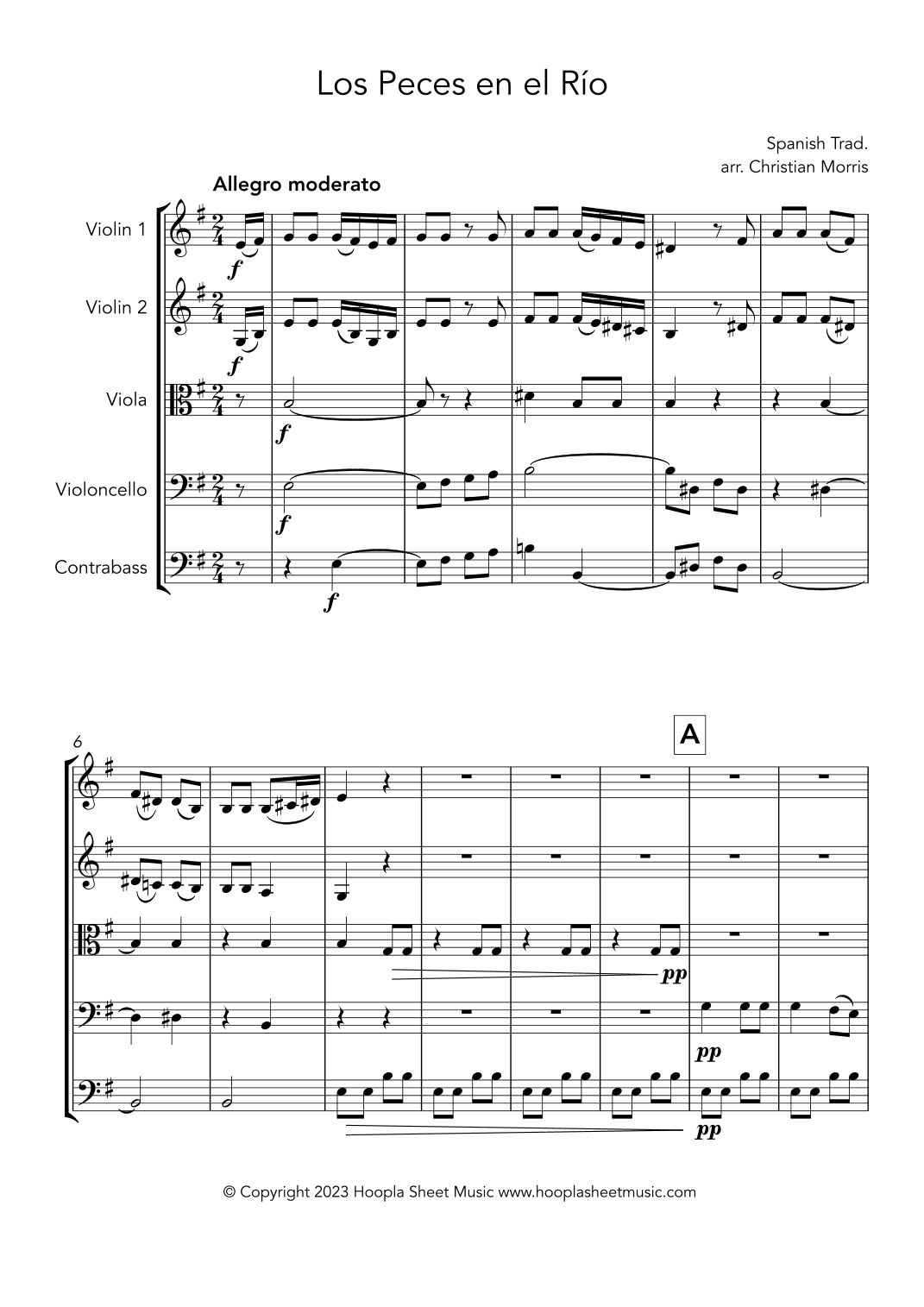 Los Peces en el Río (arr. Christian Morris)