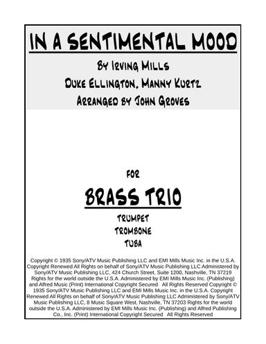 In A Sentimental Mood (arr. John Groves)