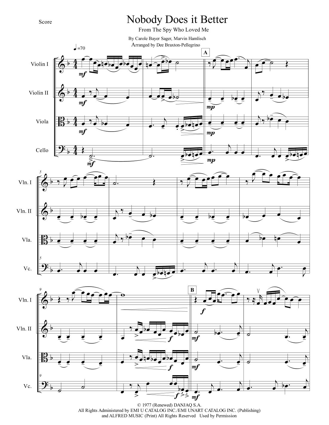 Nobody Does It Better (arr. Dee Braxton-Pellegrino)