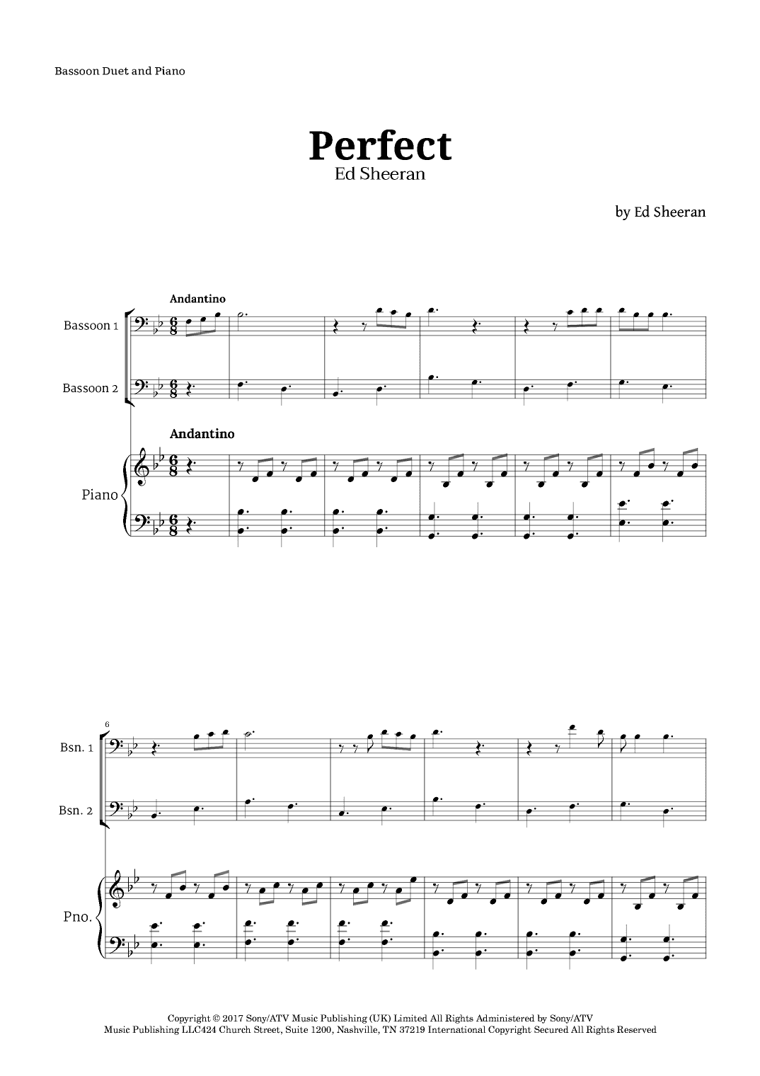 Perfect (arr. Langanho)