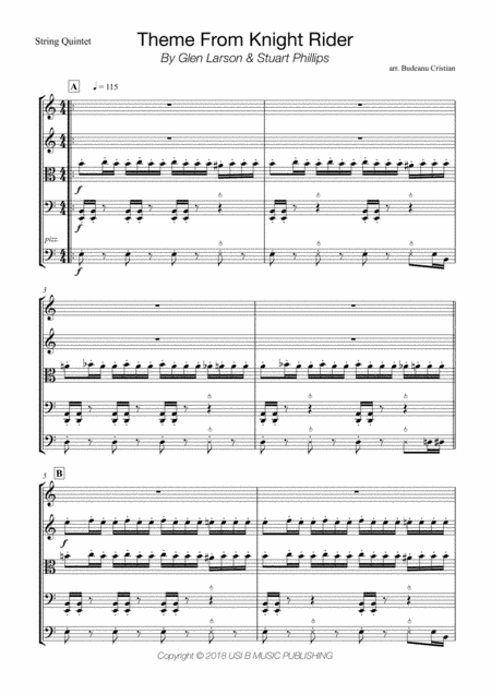Knight Rider Theme (arr. Budeanu Cristian)