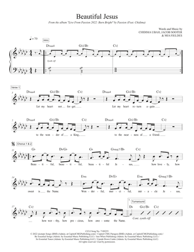 Beautiful Jesus (arr. Travis J. Gandy)