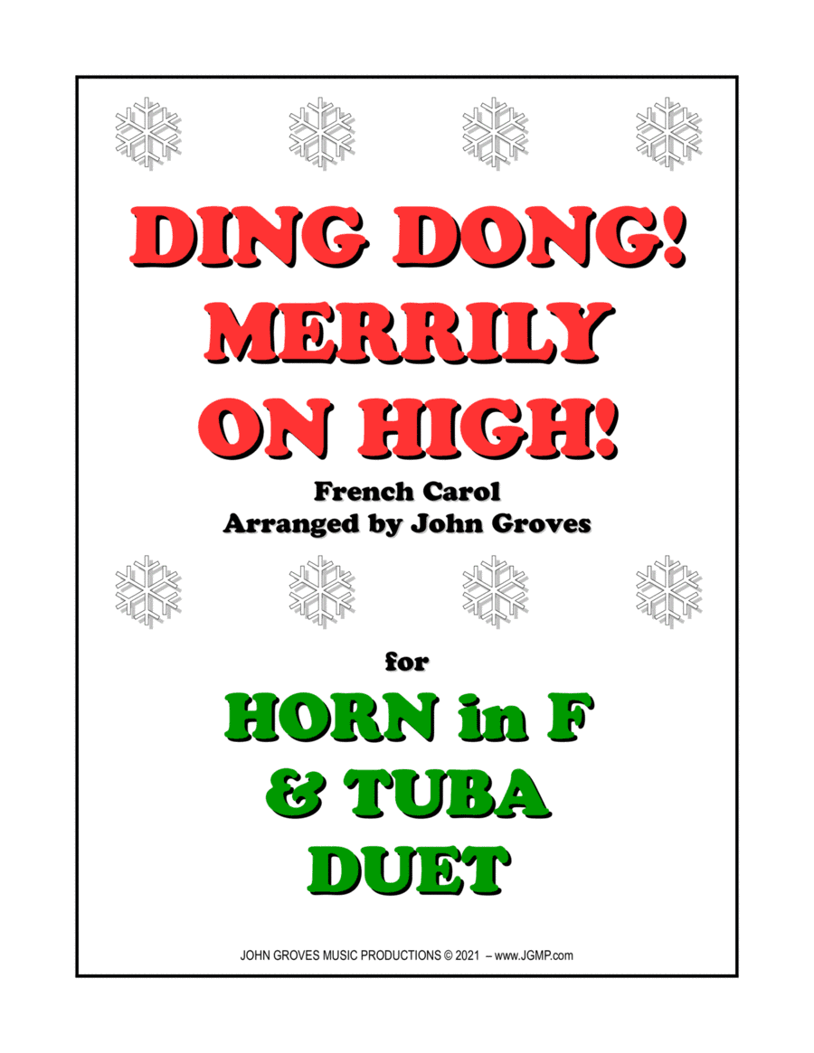 Ding Dong! Merrily on High! - French Horn & Tuba Duet (arr. John Groves)