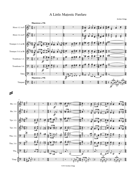 A Little Majestic Fanfare