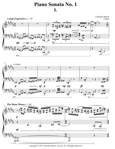 Piano Sonata No. 1