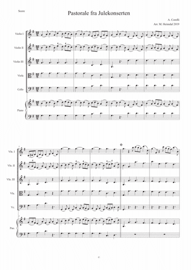 Pastorale from Corellis Christmas Concerto (arr. Magnar Heimdal)