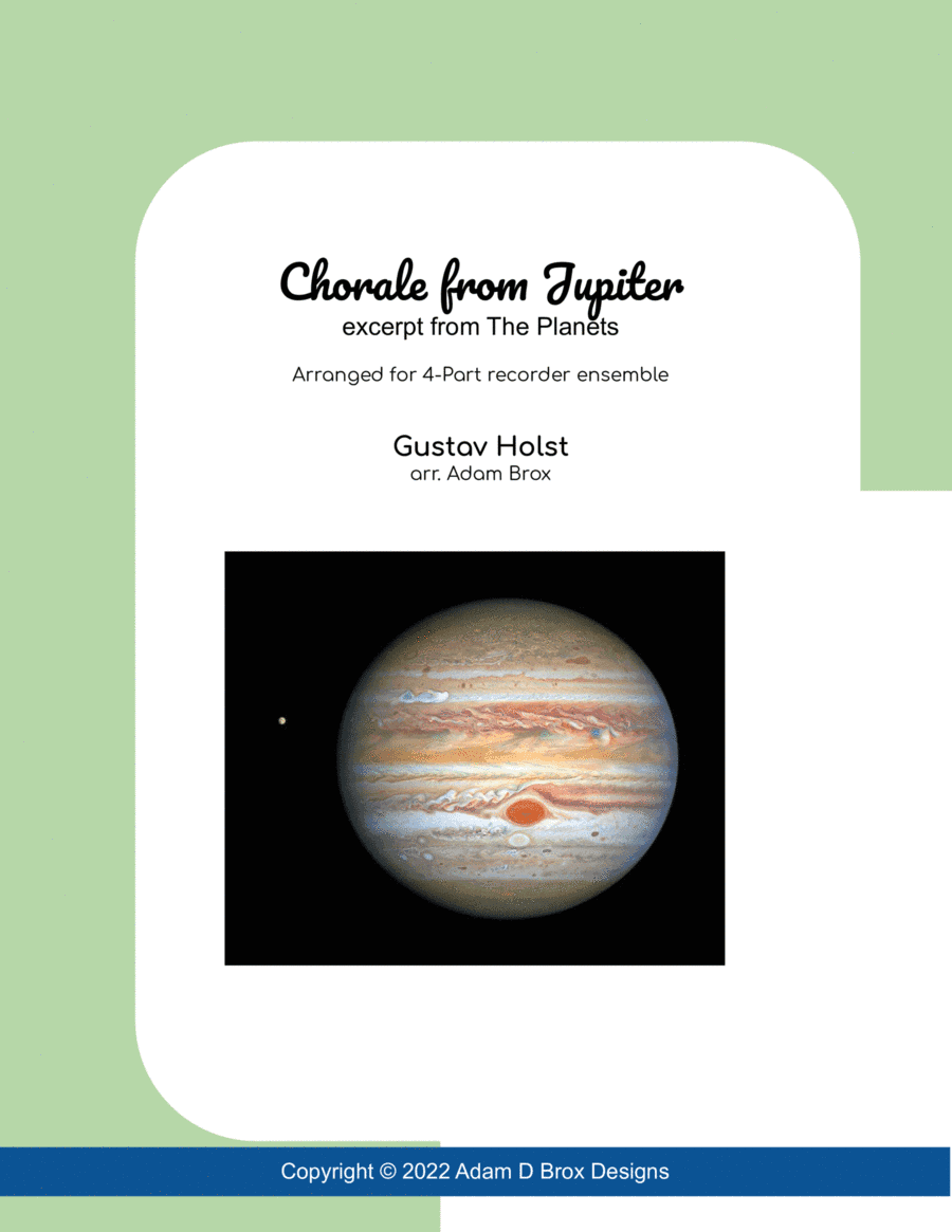 Chorale from Jupiter - excerpt from The Planets (arr. Adam Brox)