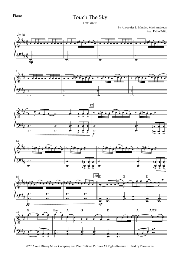 Touch The Sky (arr. Fabio Britto)