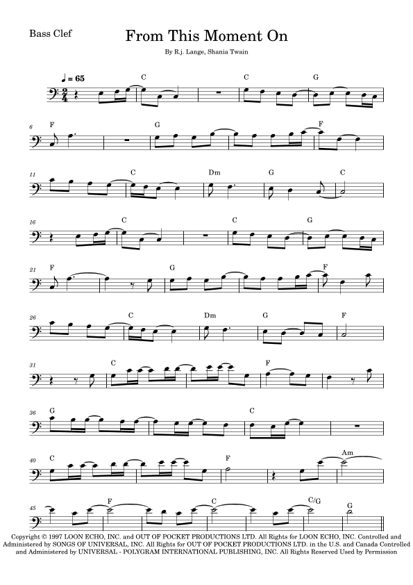 From This Moment On (arr. Fabio Eduardo de Oliveira)