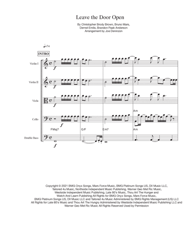 Leave The Door Open (arr. Joe Deninzon)