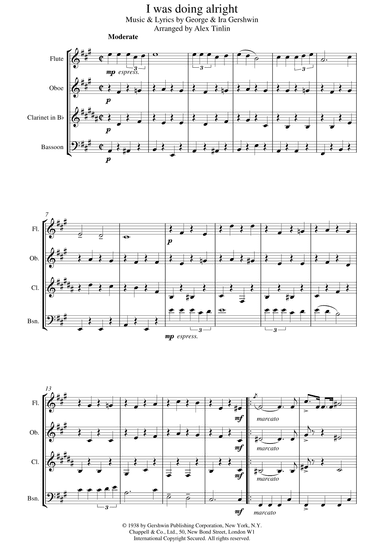 I was doing alright (arr. Alex Tinlin)