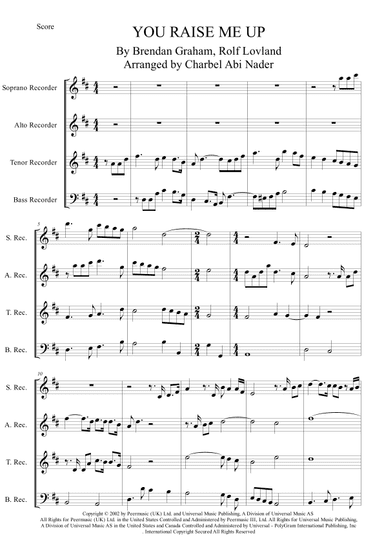 You Raise Me Up (arr. Charbel ABI NADER)