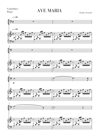 Ave Maria for Double Bass (arr. Cadenza Editions)