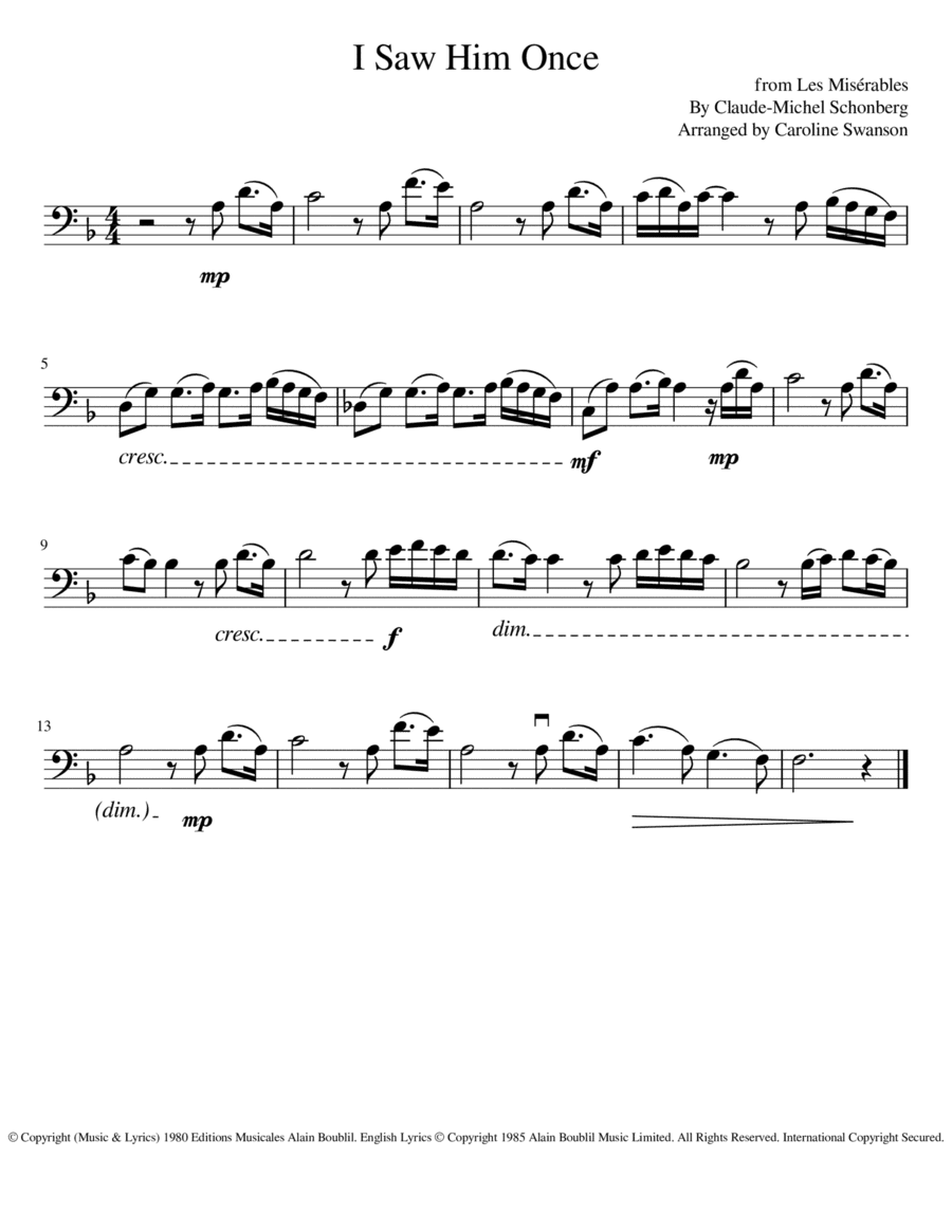 I Saw Him Once (arr. Caroline Swanson)