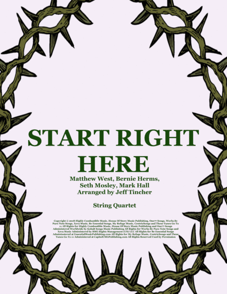 Start Right Here (arr. Jeff Tincher)