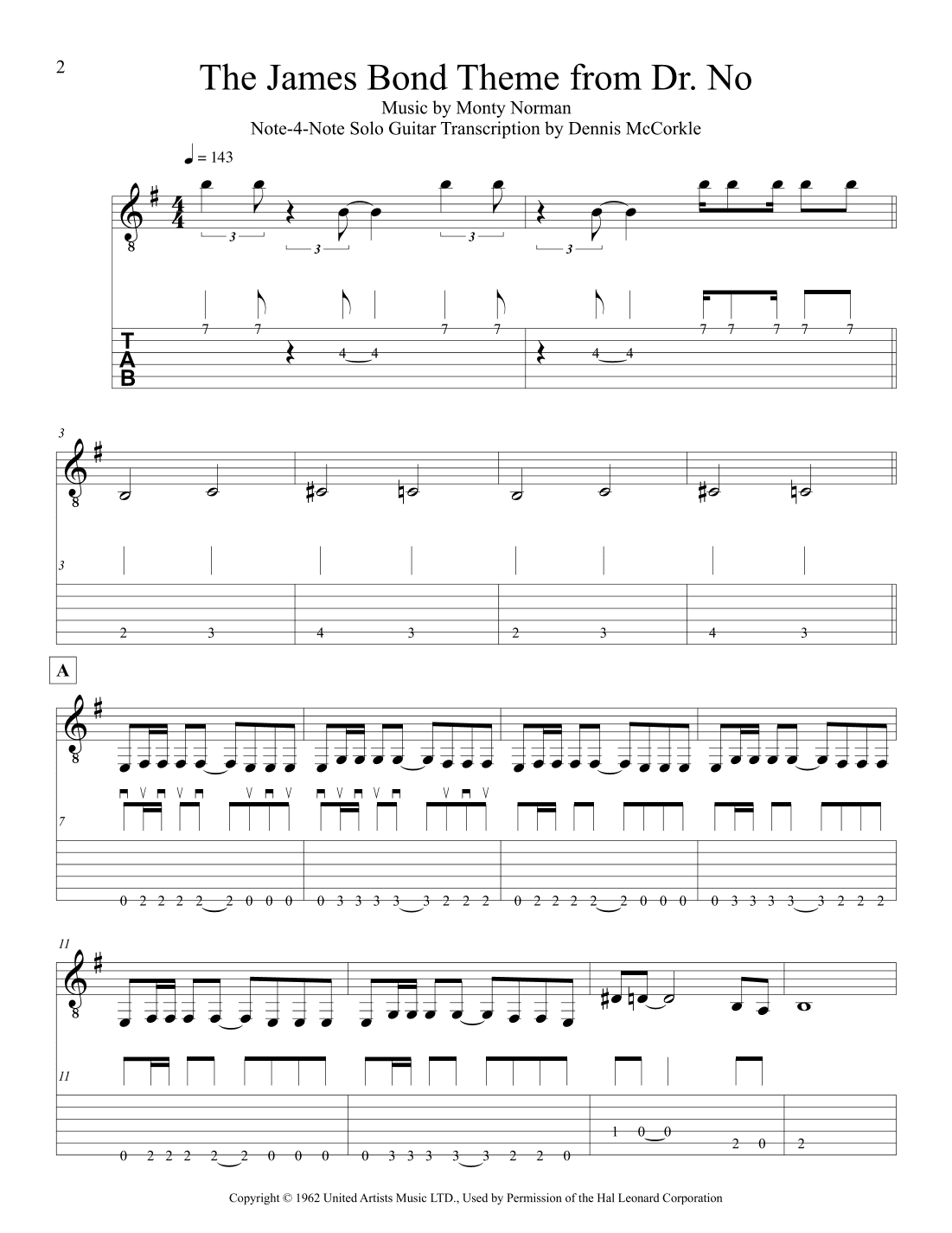 James Bond Theme (arr. Dennis McCorkle)