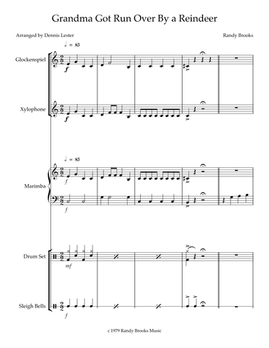 Grandma Got Run Over By A Reindeer (arr. Dennis Lester)