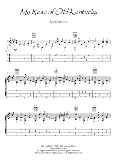 My Rose Of Old Kentucky (arr. PianoSheetNow)