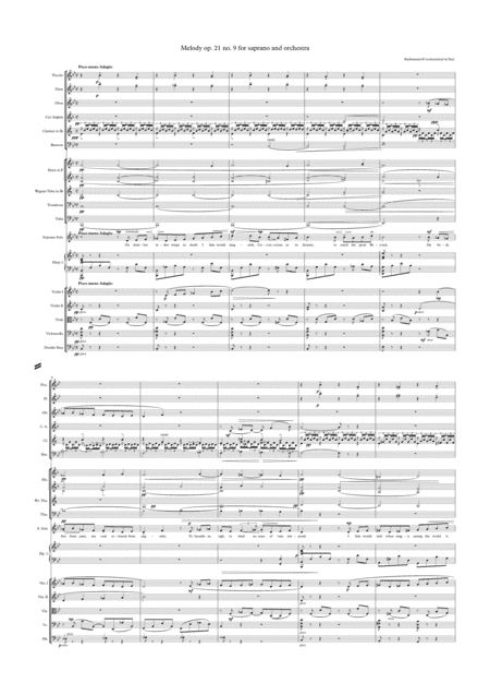 Rachmaninov: Melody Op. 21 no. 9 (Orchestrated song) (arr. Alexander Yau)