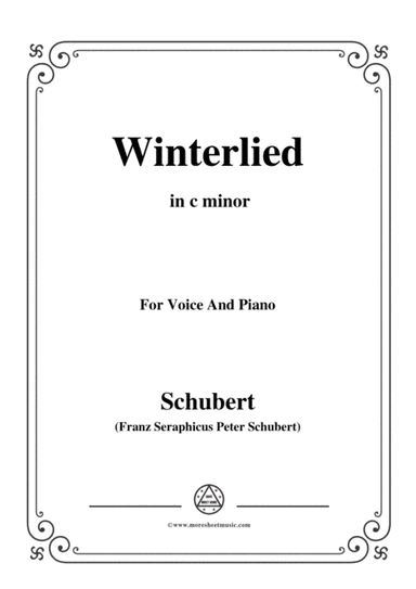 Schubert-Winterlied,in c minor,for Voice&Piano (arr. MSM)