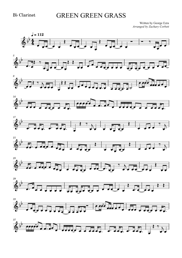 Green Green Grass (arr. Zachary Corbett)