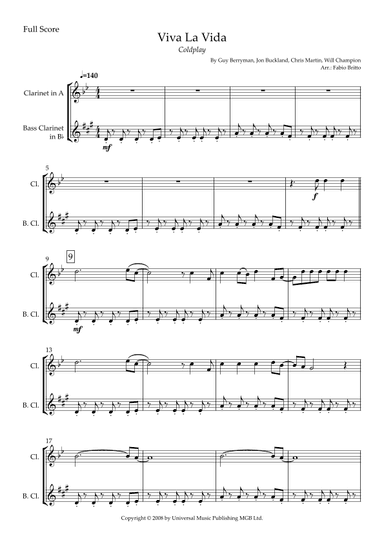 Viva La Vida (arr. Fabio Britto)