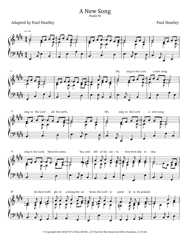 A New Song