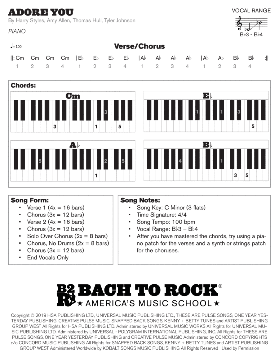 Adore You (arr. Bach to Rock)
