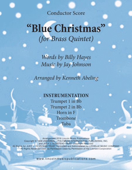 Blue Christmas (arr. Kenneth Abeling)