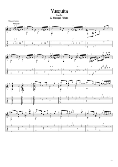 Yusquita (Zamba) (arr. Leonardo Ramos)