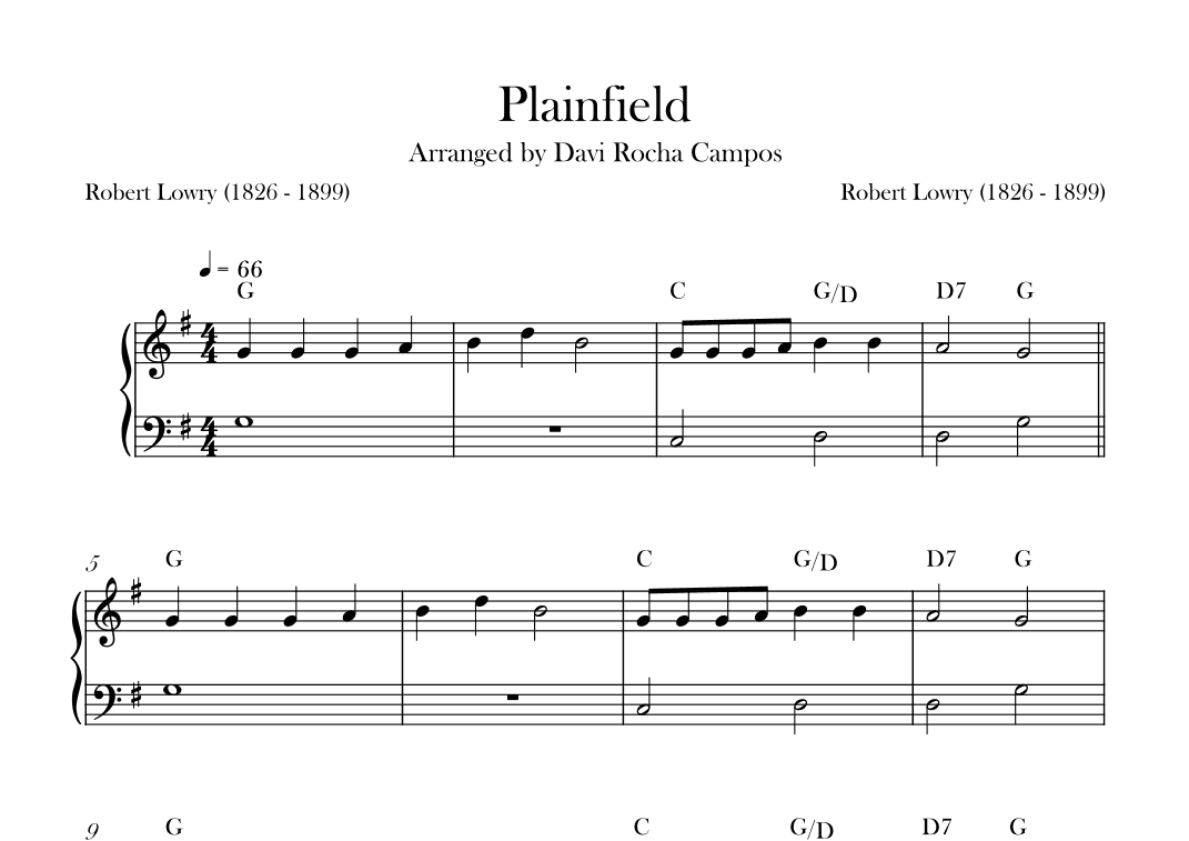 Plainfield (arr. Davi Rocha Campos)