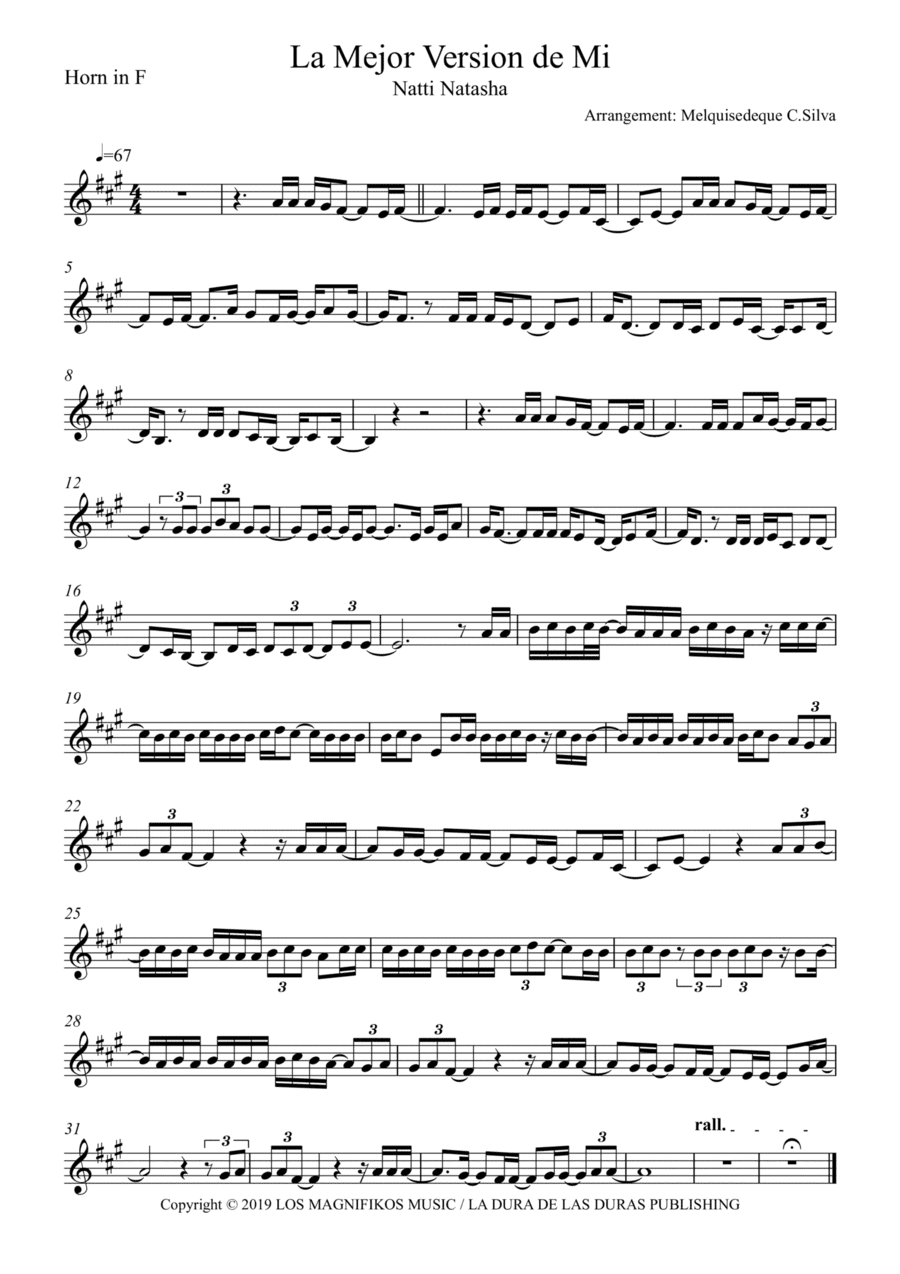 La Mejor Version De Mi (arr. Melquisedeque C.Silva)