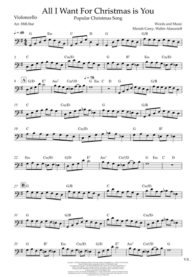 All I Want For Christmas Is You (arr. SMLStar)