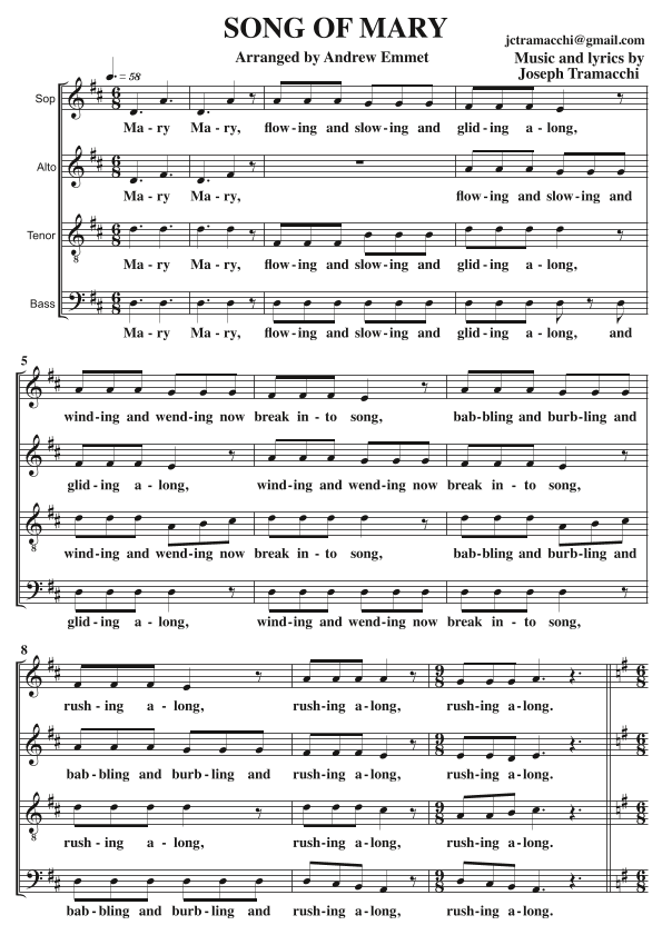 Song Of Mary (QLD River) A Cappella SATB