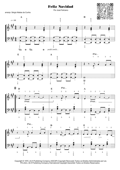 Feliz Navidad (arr. Sérgio Matias da Cunha)