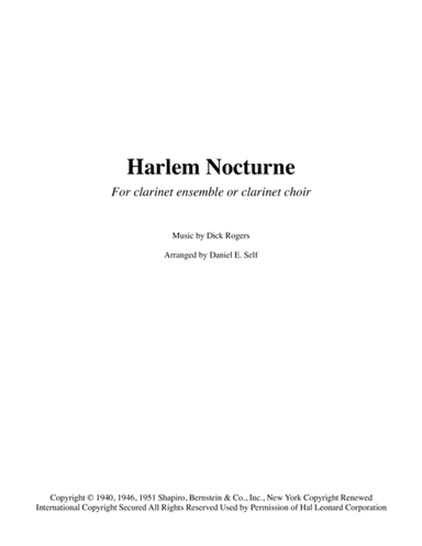 Harlem Nocturne (arr. Daniel E. Self)