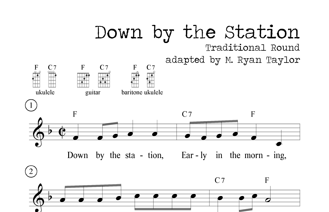 Down By the Station (Traditional Children's Round) (arr. M. Ryan Taylor)